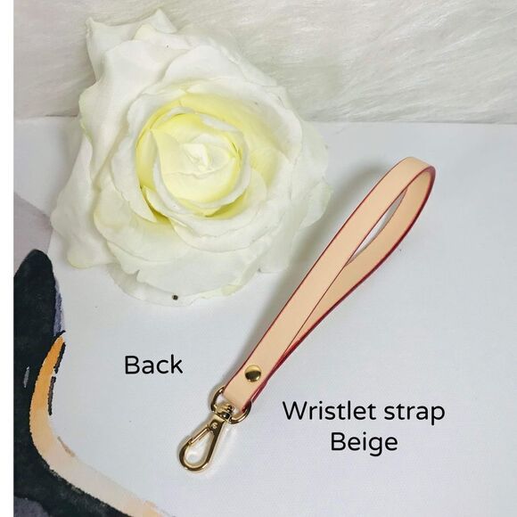 WRISTLET STRAP LEATHER BEIGE/CREAM - Picture 2 of 6